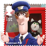 Classic Children's TV 1st Stamp (2014) Postman Pat