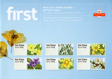 Post & Go: Spring Blooms - British Flora 1 - (2014) Post   Go: Spring Blooms - British Flora 1