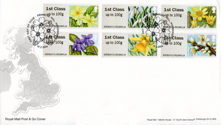 Post & Go: Spring Blooms - British Flora 1 - (2014) Post & Go: Spring Blooms - British Flora 1