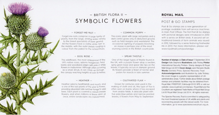 Post & Go: Symbolic Flowers - British Flora 2 2014