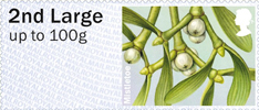 Post & Go: Winter Greenery - British Flora 3 1st Stamp (2014) Mistletoe