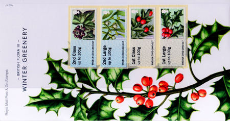 Post & Go: Winter Greenery - British Flora 3 2014