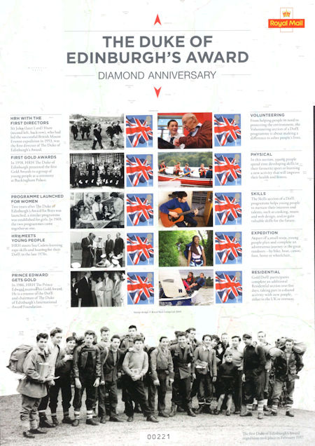 Commemorative Sheet from Collect GB Stamps