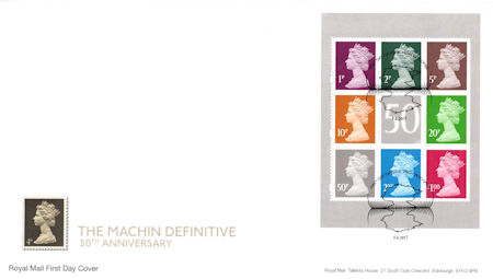 Machin Definitive Anniversary 2017