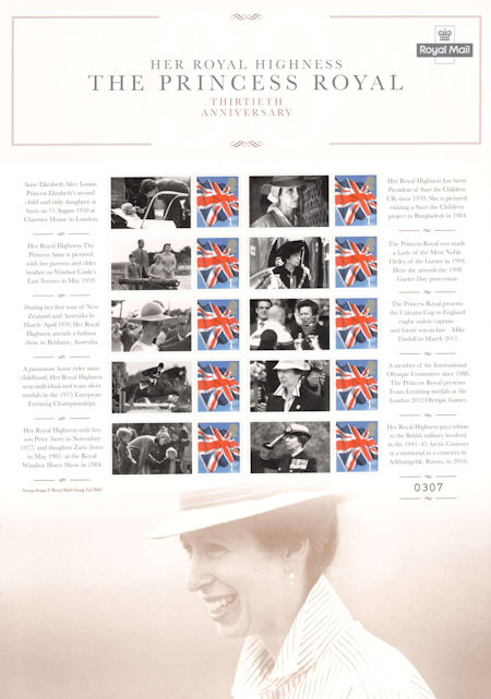 Commemorative Sheet from Collect GB Stamps