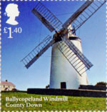 Windmills and Watermills £1.40 Stamp (2017) Ballycopeland Windmill, Country Down