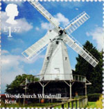 Windmills and Watermills £1.57 Stamp (2017) Woodchurch Windmill, Kent
