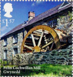 Windmills and Watermills £1.57 Stamp (2017) Felin Cochwillan Mill, Gwynedd