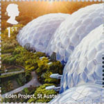Landmark Buildings 1st Stamp (2017) Eden Project, St. Austell