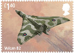 The RAF Centenary £1.40 Stamp (2018) Vulcan B2
