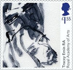 Royal Academy of Arts £1.55 Stamp (2018) Tracey Emin - Saying Goodbye