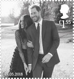 The Royal Wedding £1.55 Stamp (2018) Prince Harry and Ms Meghan Markle