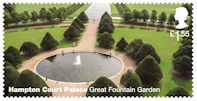 Hampton Court Palace £1.55 Stamp (2018) Hampton Court Palace – Great Fountain Garden