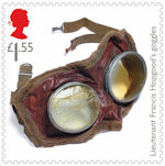 The First World War - 1918 £1.55 Stamp (2018) Lieutenant Francis Hopgood's goggles