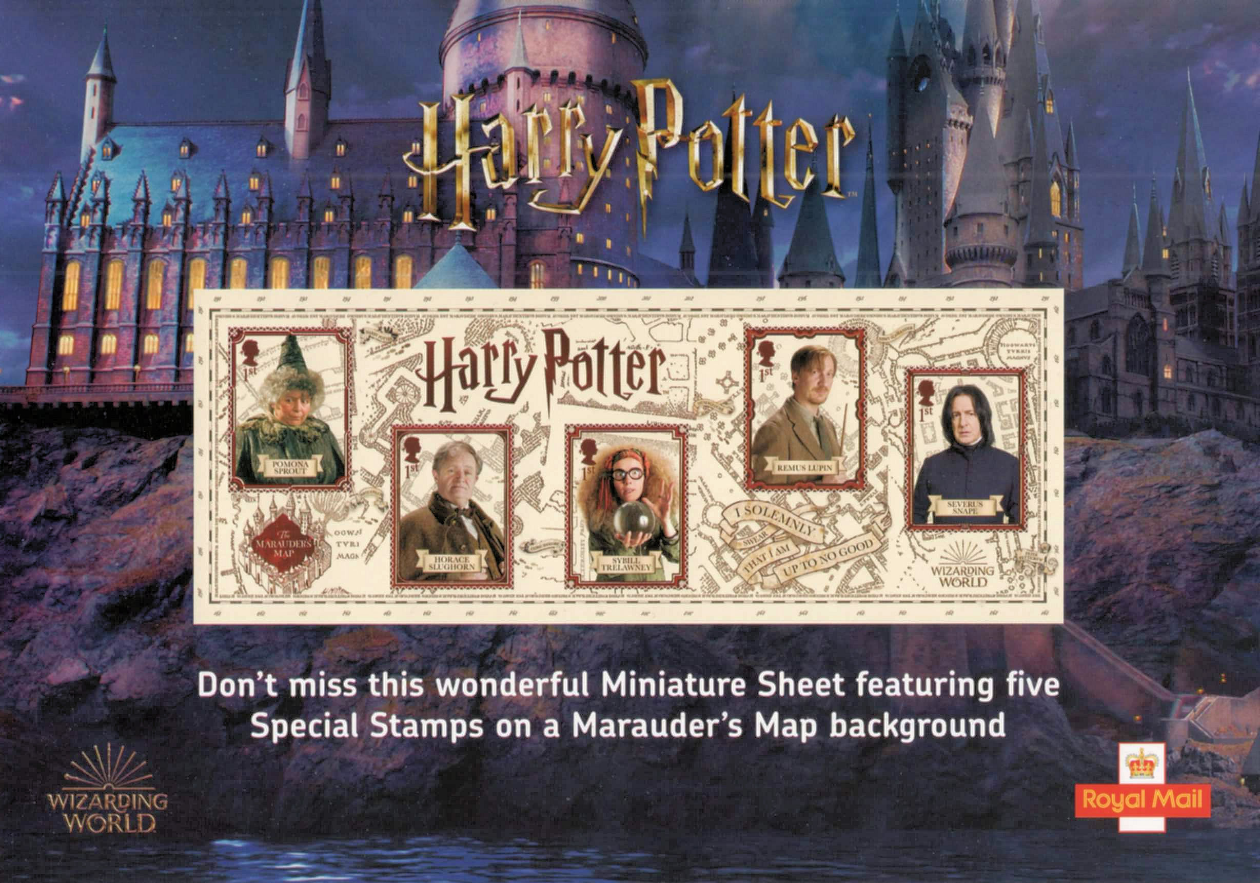 Royal Mail Stamp Guide 2018, Harry Potter, 16 October 2018 - All