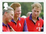 HRH The Prince of Wales : 70th Birthday £1.55 Stamp (2018) HRH The Prince of Wales and his sons at Cirencester Park Polo Club