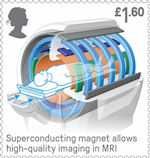 British Engineering £1.55 Stamp (2019) MRI Scanner