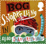 Curious Customs £1.60 Stamp (2019) Bog Snorkelling