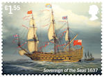 Royal Navy Ships £1.55 Stamp (2019) Sovereign of the Seas