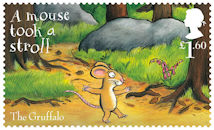 The Gruffalo £1.60 Stamp (2019) The Gruffalo – A mouse took a stroll