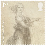 Leonardo da Vinci 1st Stamp (2019) A woman in a landscape