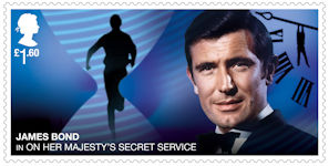 James Bond £1.60 Stamp (2020) On Her Majestys Secret Service (1969)