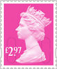 Machin Definitive 2020 £2.97 Stamp (2020) Rose Pink