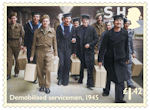 End of the Second World War £1.42 Stamp (2020) Demobilised servicemen, 1945