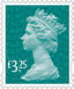New Definitive Stamps 2021 £3.25 Stamp (2020) Aqua Green