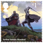 The Legend of King Arthur £1.70 Stamp (2021) Arthur battles Mordred