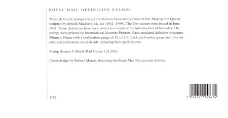 Machin Definitive 2nd Class Barcoded Stamp 2021