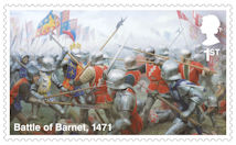 The Wars of the Roses 1st Stamp (2021) Battle of Barnet, 1471