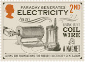 Industrial Revolutions 2nd Stamp (2021) Faraday Generates Electricity, 1831
