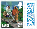 Christmas 2021 2nd Large Stamp (2021) Nativity 2nd Class Large Barcode