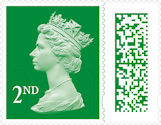 2nd, Second Class - Holly Green from Barcoded NVI Definitives (2022)