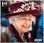 Her Majesty the Queens Platinum Jubilee 1st Stamp (2022) February 2020, London