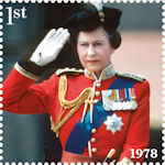 Her Majesty the Queens Platinum Jubilee 1st Stamp (2022) June 1978, London