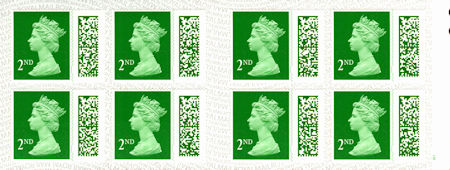 Booklet pane for Barcoded NVI Definitives (2022)