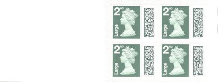 Booklet pane for Barcoded NVI Definitives (2022)