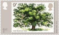 1st, 1973 : British Trees from The Stamp Designs of David Gentleman (2022)