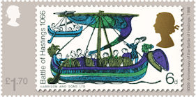 £1.70, 1966 900th Anniversary of the Battle of Hastings from The Stamp Designs of David Gentleman (2022)