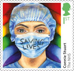 Heroes of the Covid Pandemic 1st Stamp (2022) Connie Stuart - The NHS