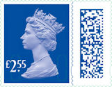 £2.55, £2.55 Sapphire Blue from International Tariff Definitive  (2022)