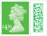 £4.20, £4.20 Light Green from International Tariff Definitive  (2022)