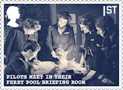 Unsung Heroes: Women of World War II 1st Stamp (2022) Pilots Meet In Their Ferry Pool Briefing Room
