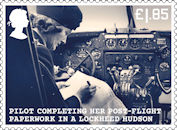 £1.85, Pilot Completing Her Post-Flight Paperwork In A Lockheed Hudson from Unsung Heroes: Women of World War II (2022)