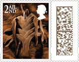 Barcoded Country Definitives 2nd Stamp (2022) Wales Leek