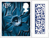 £1.85, Wales Daffodil from Barcoded Country Definitives (2022)