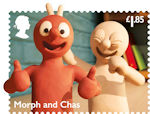 Aardman Classics £1.85 Stamp (2022) Morph and Chas from The Amazing Adventures of Morph