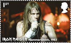 Iron Maiden 1st Stamp (2023) Bruce Dickinson at Hammersmith, Odeon, London, May 1983
